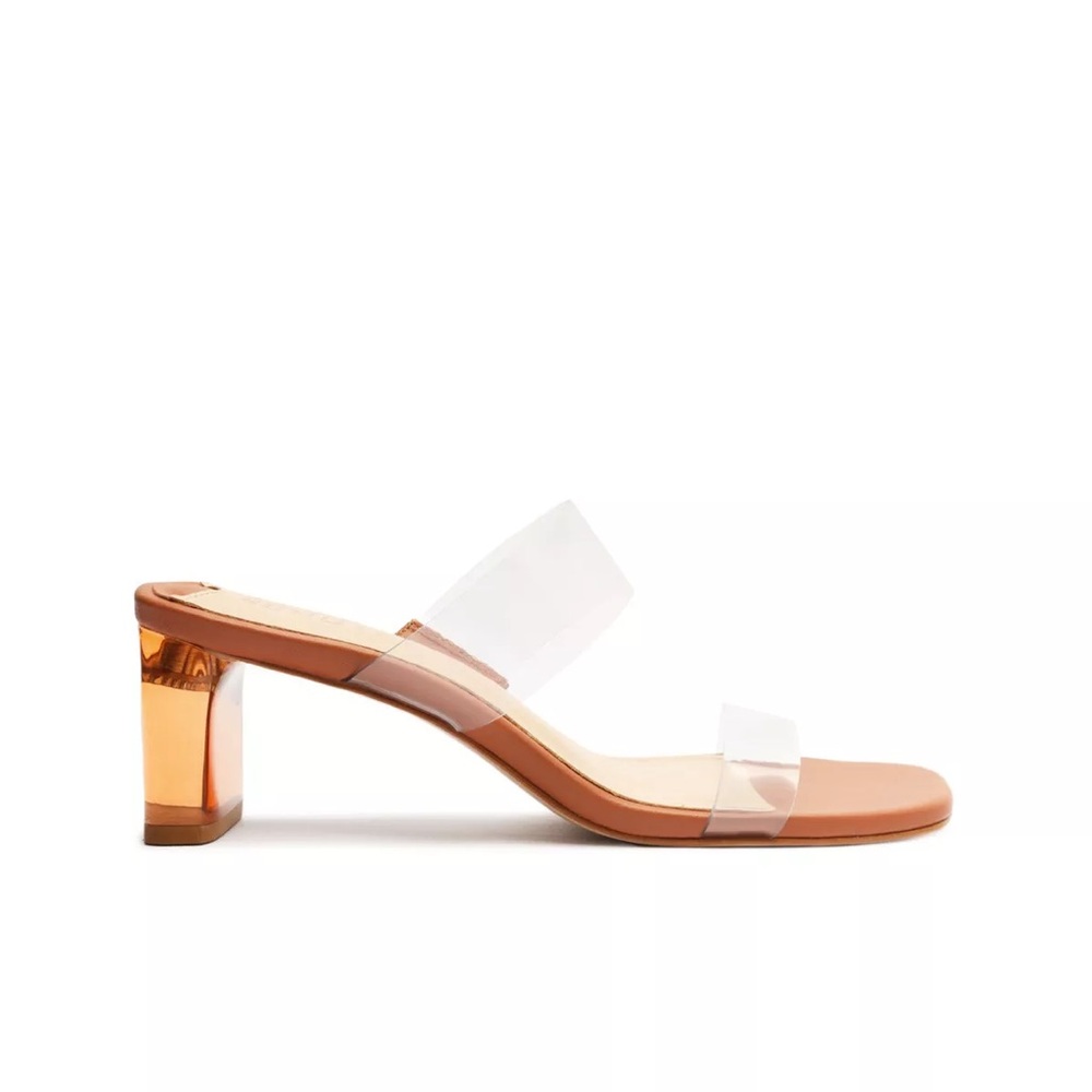 NWT Schutz Ariella Acrylic Mid Sandal
